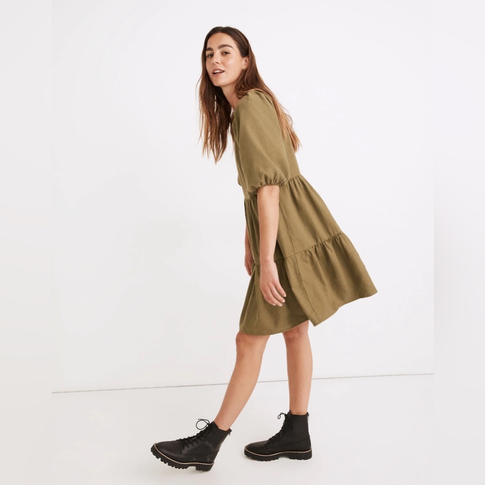 Madewell (Re)sponsible Puff-Sleeve Mini Dress - Picture 2 of 9